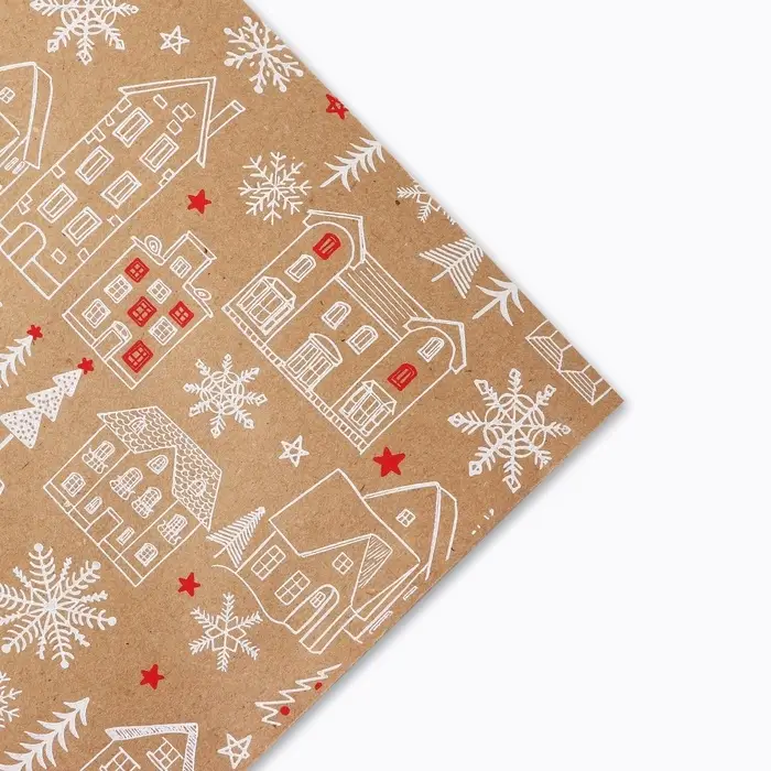 Набор упаковочной бумаги &laquo;Новогодняя&raquo;, 4 листа, 70 &times; 100 см