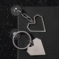 Серьги металл &laquo;Сердце&raquo; графика, цвет серебро