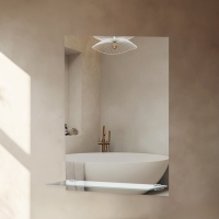 Зеркало, настенное, с полкой, 30&times;40 см