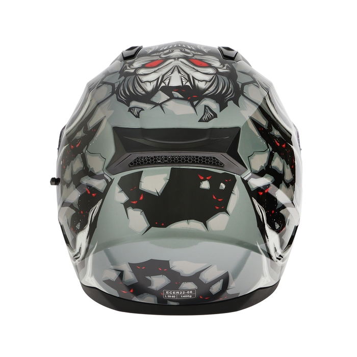 Шлем интеграл с двумя визорами, размер L (59-60), модель BLD-M67E, черно-серый