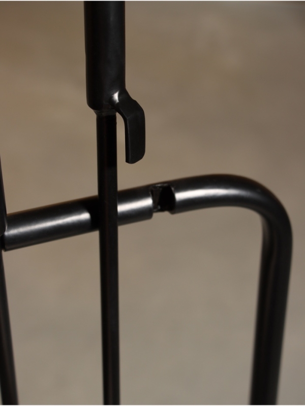 Каминный набор "Угли" сталь, 3 предмета, 30х15х76 см