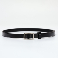 Ремень женский, ширина 1,3 см, пряжка металл, цвет чёрный