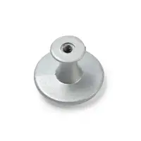 Ручка-кнопка ТУНДРА РК118SN, d=30 мм, матовый никель