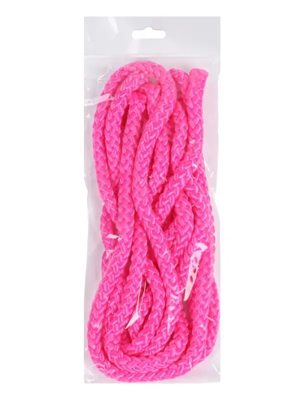 Скакалка для художественной гимнастики 3м, розовый-неон
