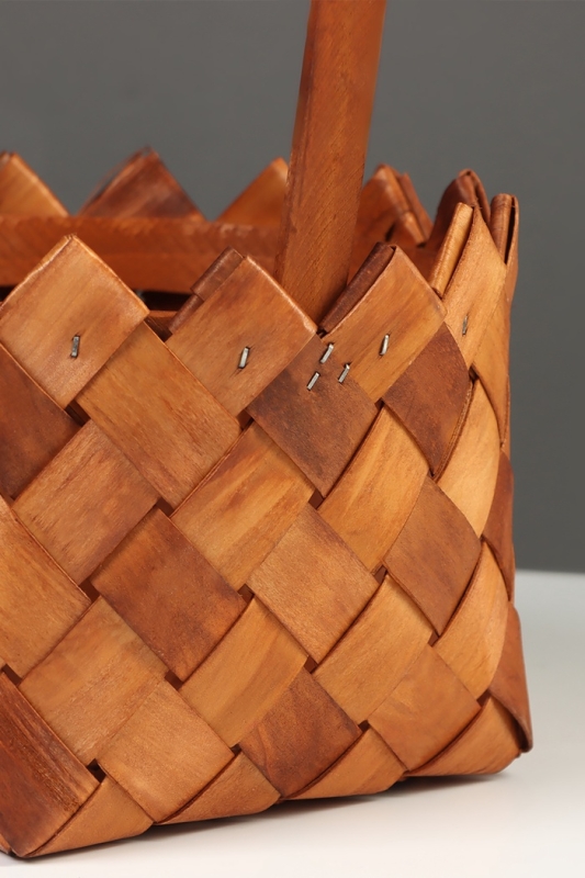 Набор корзин плетёных, 2 шт., 20&times;20&times;12 см, 16&times;16&times;10 см, ива, натуральный цвет