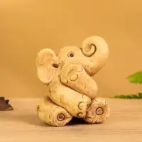 Сувенир &laquo;Слоненок&raquo;, 7&times;6.5&times;5 см, керамика, бежевый