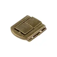 Замок-защелка на ящик ZM01, 2.5&times;2 см, цвет бронза