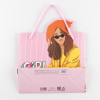 Пакет подарочный, упаковка, &laquo;Girl PWR&raquo;, 25 х 26 х 10 см