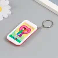 Фонарик брелок для ключей на кольце &laquo;Парочка: Это любовь&raquo;, 6.5&times;3.5&times;1 см, МИКС