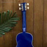 Сувенирный музыкальный инструмент гитара-укулеле "Цветы" 55х20х6 см