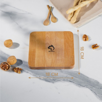 Менажница квадратная Доляна &laquo;Мачерата&raquo;, 18&times;18&times;1,8 см, 3 секции, берёза, пропитана маслом