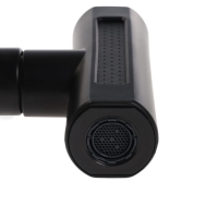 Аэратор ZEIN, 4 режима, повортный, универсальный переходник, черный