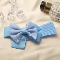 Повязка для волос "Выбражулька" голубой, 16х3 см