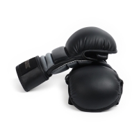 Перчатки для ММА гибрид FIGHT EMPIRE, BLACK-L, чёрные, размер L