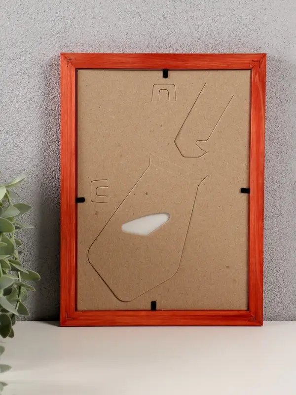 Фоторамка дерево 15х21 см, махагон №2  (пластиковый экран)