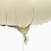 Воздушный шар фольгированный 32" "Кошечка с короной" цвет кремовый