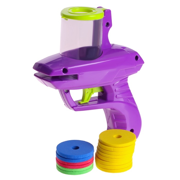 Пистолет «Телепортатор», детский, стреляет дисками, цвет МИКС Пистолет «Телепортатор», детский, стреляет дисками, цвет МИКС