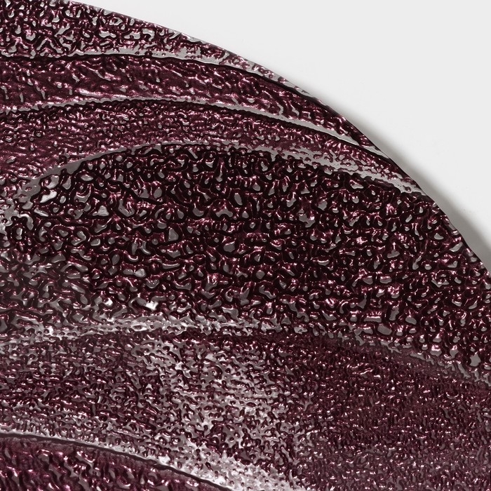 Тарелка - блюдо подстановочное &laquo;Драхна&raquo;, d=33 см, цвет бордовый