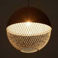 Светильник Lina 1х40Вт Е27 светло-розовый  26х26х32см