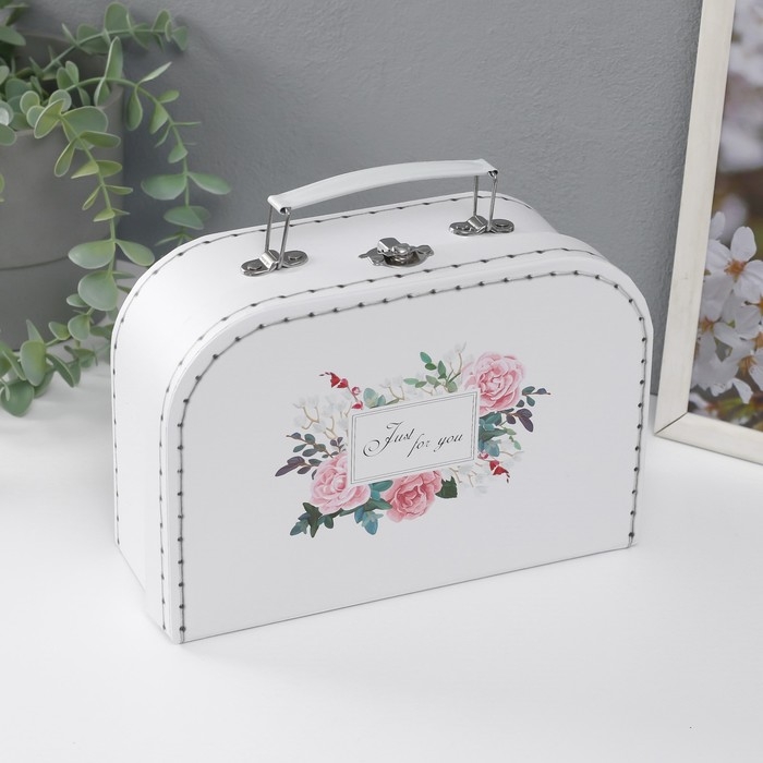 Шкатулка картон сундучок Шкатулка картон сундучок "Цветочный букет" набор 3 шт 29,5х19х10 22х15х8,5 25,5х17х9 см