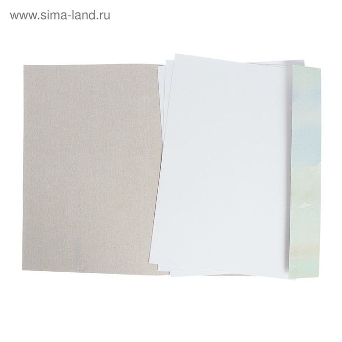 Папка для акварели А3, 10 листов "Море", блок 200 г/м2, рисовальная