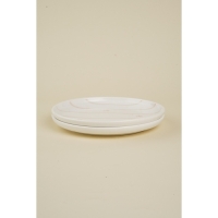 Набор тарелок фарфоровых SL Home &laquo;Гато&raquo;, d=18,5 см, цвет белый