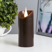 Ночник "Черная свеча" LED 1Вт от батареек 2хАА венге 5х5х12см RISALUX Ночник "Черная свеча" LED 1Вт от батареек 2хАА венге 5х5х12см RISALUX