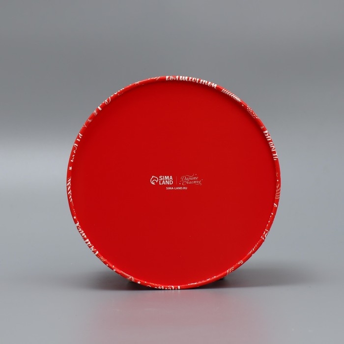 Коробка подарочная круглая &laquo;Желания&raquo;, 12 х 16 см, Новый год