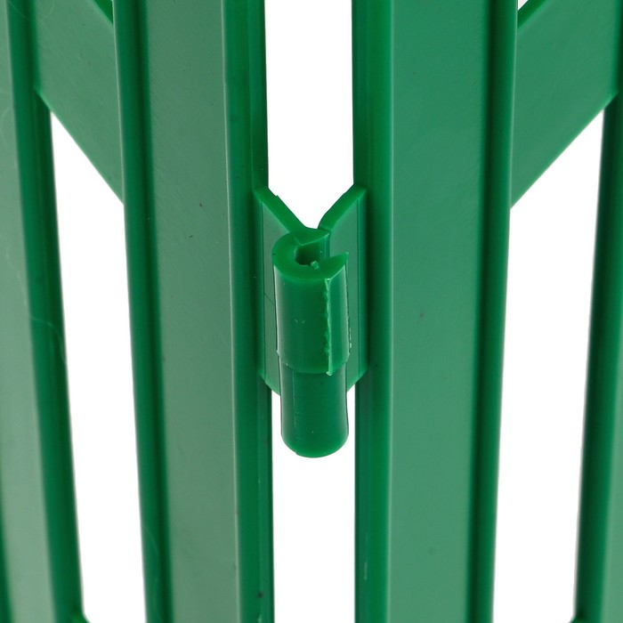 Ограждение декоративное, 35 &times; 210 см, 5 секций, пластик, зелёное, GOTIKA, Greengo