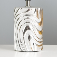 Настольная лампа "Калиса" Е14 40Вт серебро 19х19х32 см RISALUX