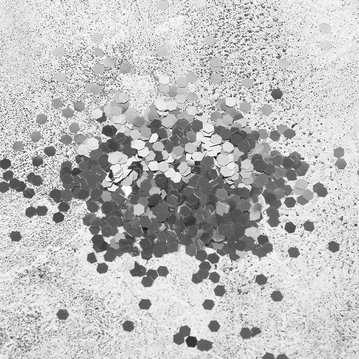 Наполнитель для шара &laquo;Конфетти-шестиугольник&raquo;, 4 мм, цвет серебряный, 100 г