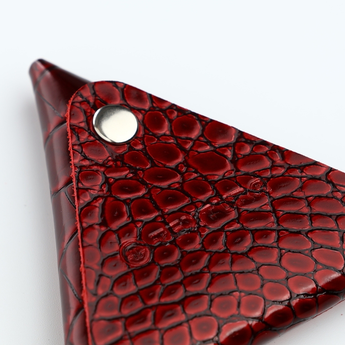 Монетница на кнопке TEXTURA, цвет бордовый Монетница на кнопке TEXTURA, цвет бордовый