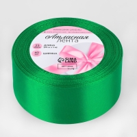 Лента атласная, 40 мм &times; 23 &plusmn; 1 м, цвет зелёный №19