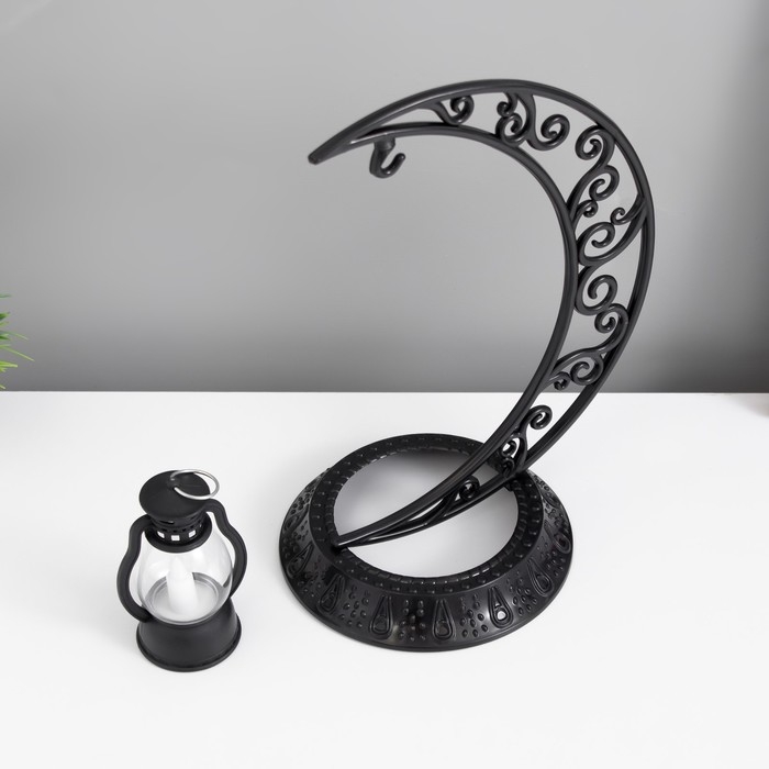 Ночник Ночник "Ночной фонарь" LED от батареек 3хAG10 черный 12х19х25 см