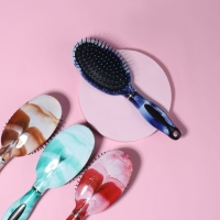 Расчёска массажная, 7 &times; 24 см, рисунок МИКС