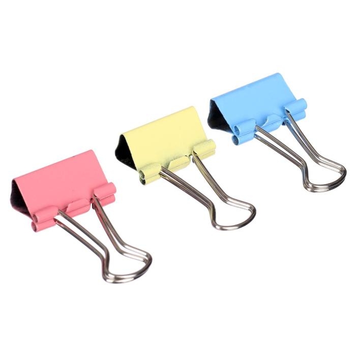 Набор зажимов для бумаг, цветные, 19 мм, 40 штук, 4 цвета, в пластиковой тубе, МИКС, CALLIGRATA Набор зажимов для бумаг, цветные, 19 мм, 40 штук, 4 цвета, в пластиковой тубе, МИКС, CALLIGRATA