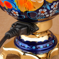 Набор «Птица на синем», жёлудь, 3 предмета, самовар 3 л, заварочный чайник 0,7 л, поднос Набор «Птица на синем», жёлудь, 3 предмета, самовар 3 л, заварочный чайник 0,7 л, поднос