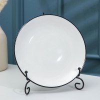 Подставка под тарелки Доляна, 13,5&times;20 см, цвет чёрный