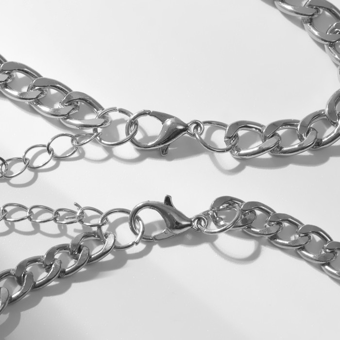 Браслеты &laquo;Неразлучники&raquo; на магните, мармеладные мишки, цвет фиолетово-розовый в серебре