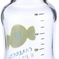 Бутылочка для кормления стекло &laquo;Мишка Принц&raquo;, классическое горло, средний поток, 180 мл., от 3 мес.