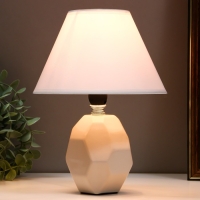 Настольная лампа "Жаклин" E14 40Вт белый 18х18х24 см RISALUX