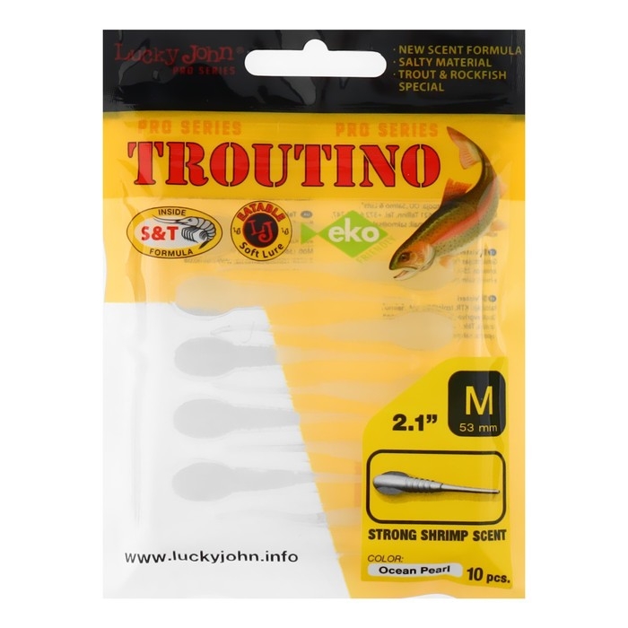 Твистеры съедобные LJ Pro Series TROUTINO, 5.3 см, цвет 033, 10 шт. Твистеры съедобные LJ Pro Series TROUTINO, 5.3 см, цвет 033, 10 шт.
