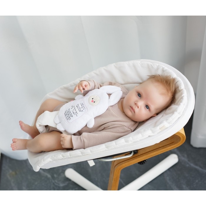 Мягкая игрушка 3 в 1 &laquo;Зайка&raquo; с метрикой, с вишнёвыми косточками, 19,5 см