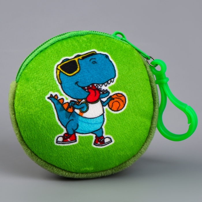 Кошелёк детский для мальчика в шоубоксе &laquo;Динозаврик&raquo;, плюш, цвет МИКС