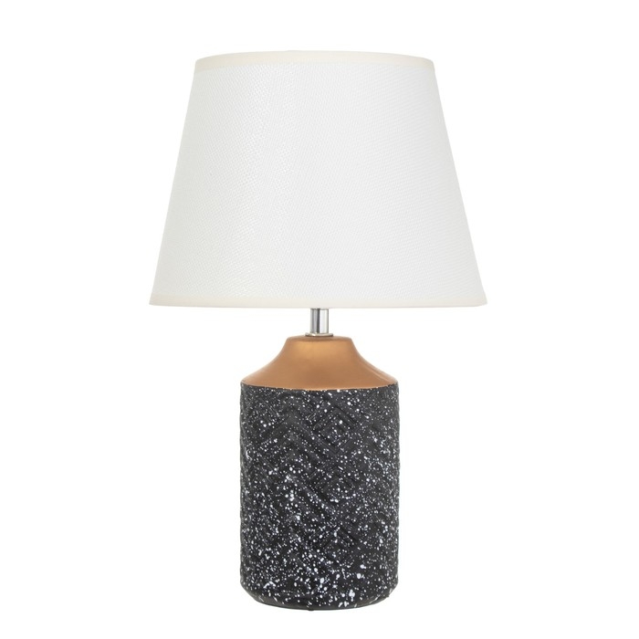 Лампа настольная "Киао" 1х40Вт Е14 черный/золото 22х22х36см