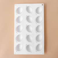 Форма для муссовых десертов и выпечки KONFINETTA &laquo;Лимоны&raquo;, силикон, 29&times;17&times;3 см, 15 ячеек (5,5&times;4 см), цвет белый