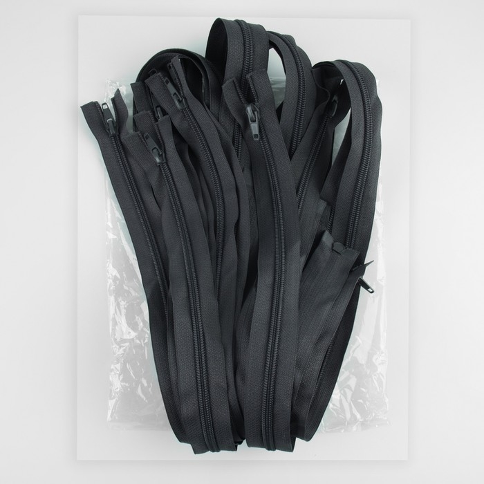 Молния &laquo;Спираль&raquo;, №7, разъёмная, 2 бегунка, замки автомат, 120 см, цвет тёмно-серый, цена за 1 штуку