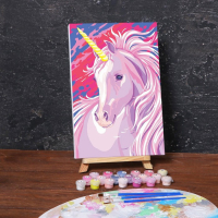 Картина по номерам на холсте с подрамником &laquo;Единорог&raquo; 20х30 см