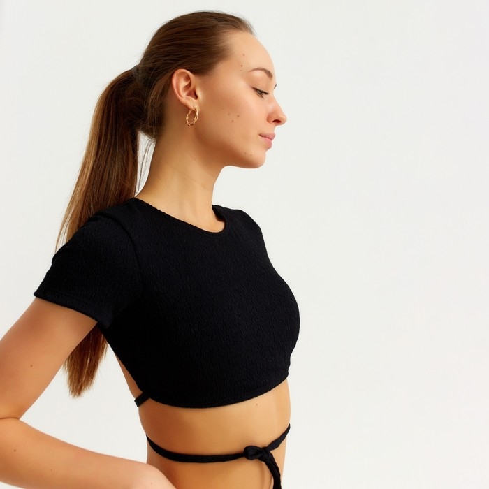 Купальник женский раздельный MINAKU с топом цвет чёрный, размер 46 Купальник женский раздельный MINAKU с топом цвет чёрный, размер 46