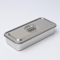 Контейнер для еды из нержавеющей стали 3 секции, 34&times;15,5&times;7 с крышкой